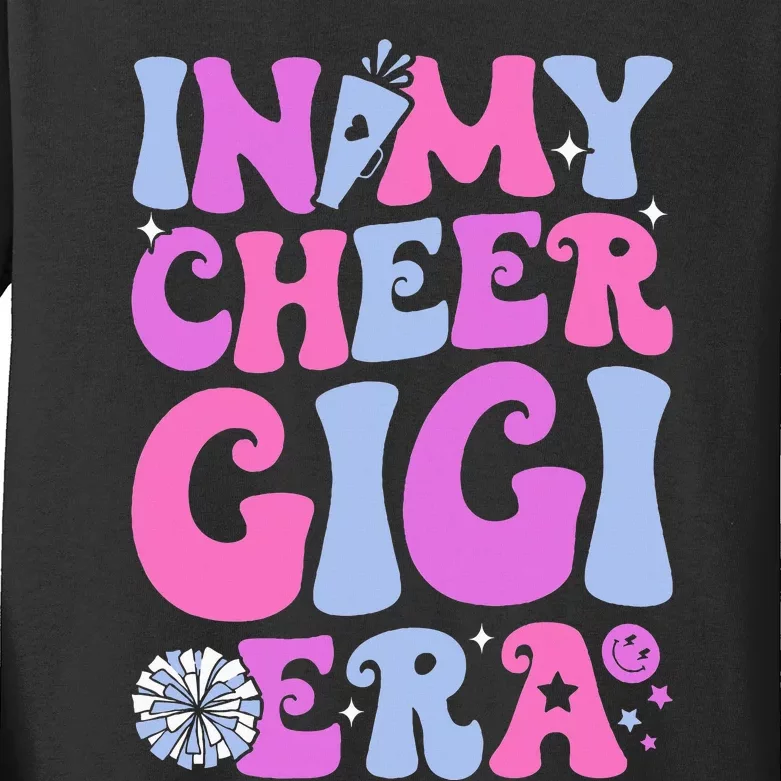 In My Cheer Gigi Era Cheerleading Kids Long Sleeve Shirt