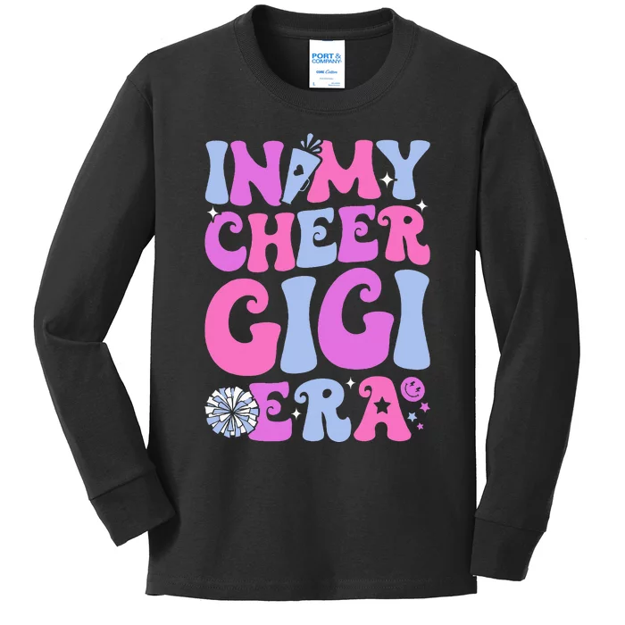 In My Cheer Gigi Era Cheerleading Kids Long Sleeve Shirt