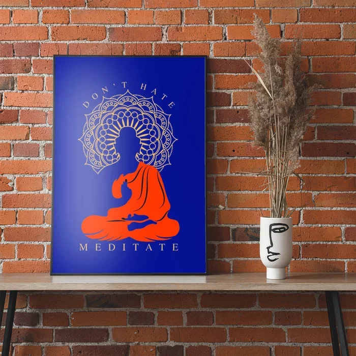 I Meditate Cute Gift Poster