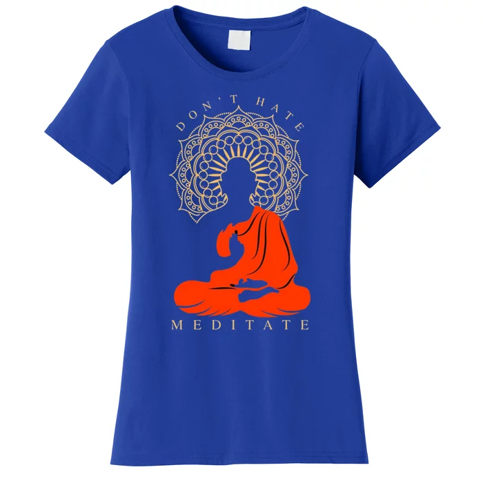 I Meditate Cute Gift Women's T-Shirt