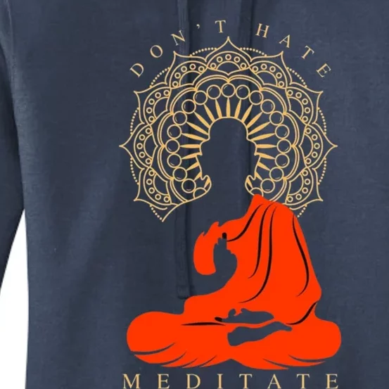 I Meditate Cute Gift Women's Pullover Hoodie