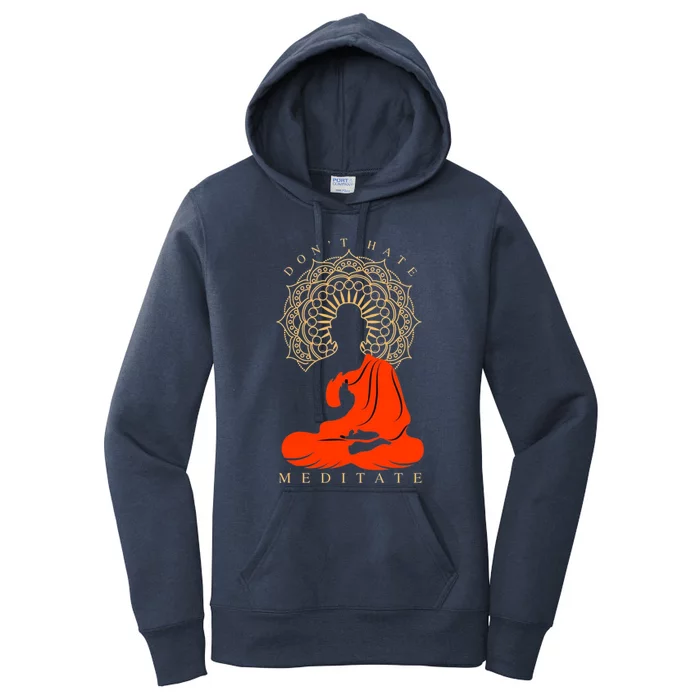 I Meditate Cute Gift Women's Pullover Hoodie