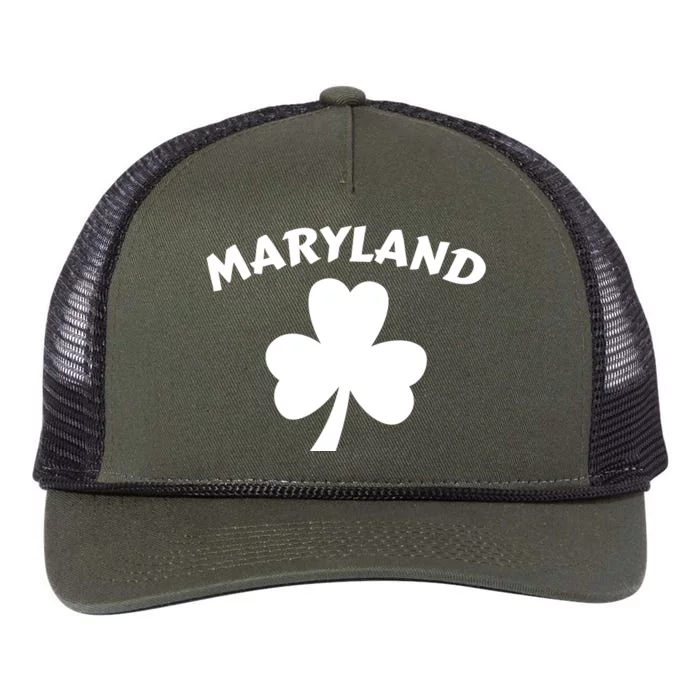 Irish Maryland Clover Retro Rope Trucker Hat Cap