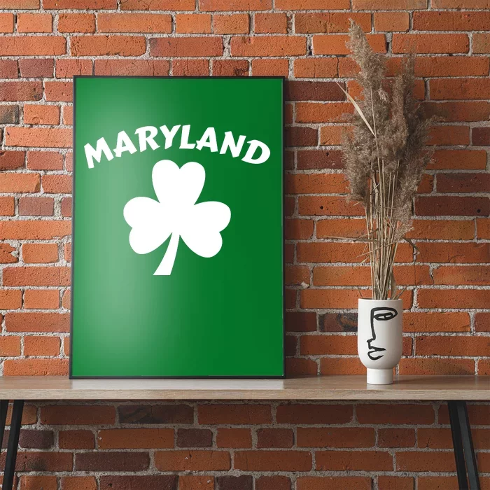 Irish Maryland Clover Poster