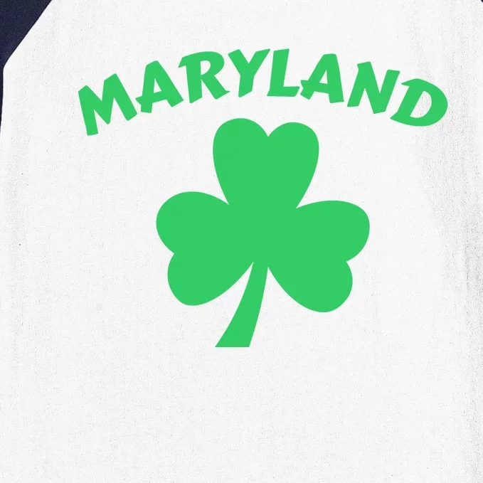 Irish Maryland Clover Baseball Sleeve Shirt