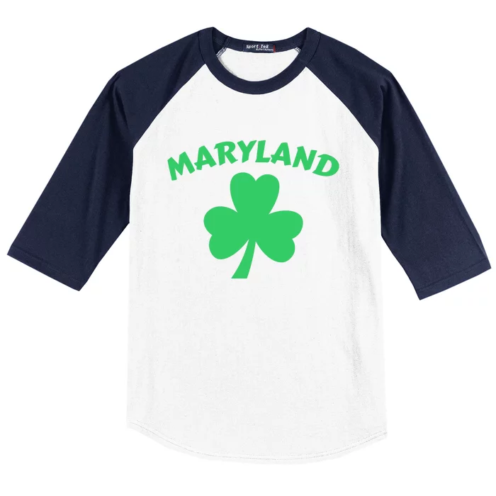 Irish Maryland Clover Baseball Sleeve Shirt