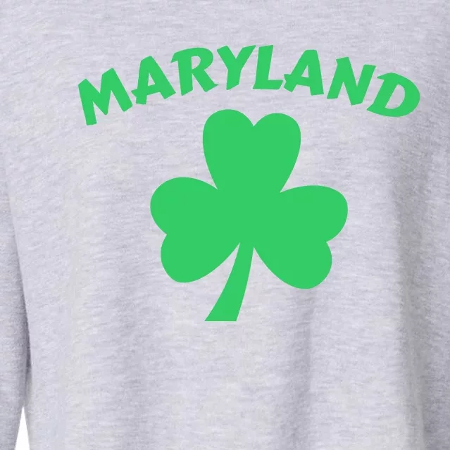 Irish Maryland Clover Cropped Pullover Crew