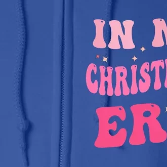 In My Christmas Vibes Era Groovy Matching Family Christmas Gift Full Zip Hoodie