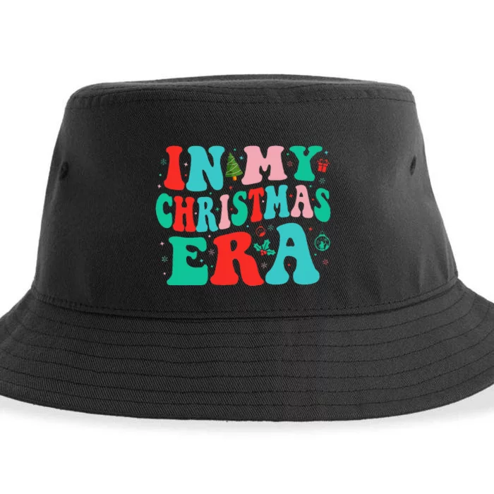 In My Christmas Era Cute Groovy Christmas Holiday Sustainable Bucket Hat