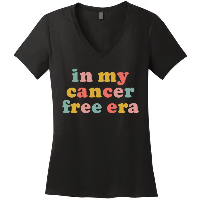 In My Cancer Free Era Women's V-Neck T-Shirt