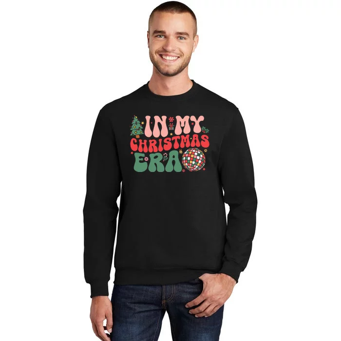 In My Christmas Era Groovy Retro Tall Sweatshirt