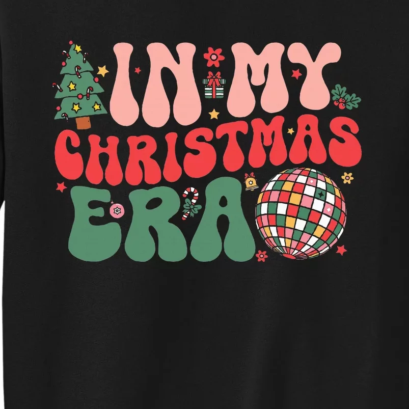 In My Christmas Era Groovy Retro Tall Sweatshirt