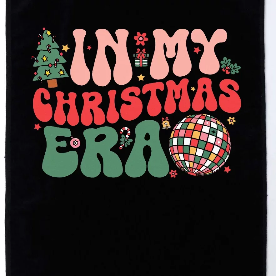 In My Christmas Era Groovy Retro Platinum Collection Golf Towel