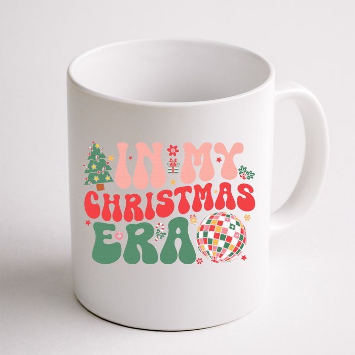 In My Christmas Era Groovy Retro Front & Back Coffee Mug