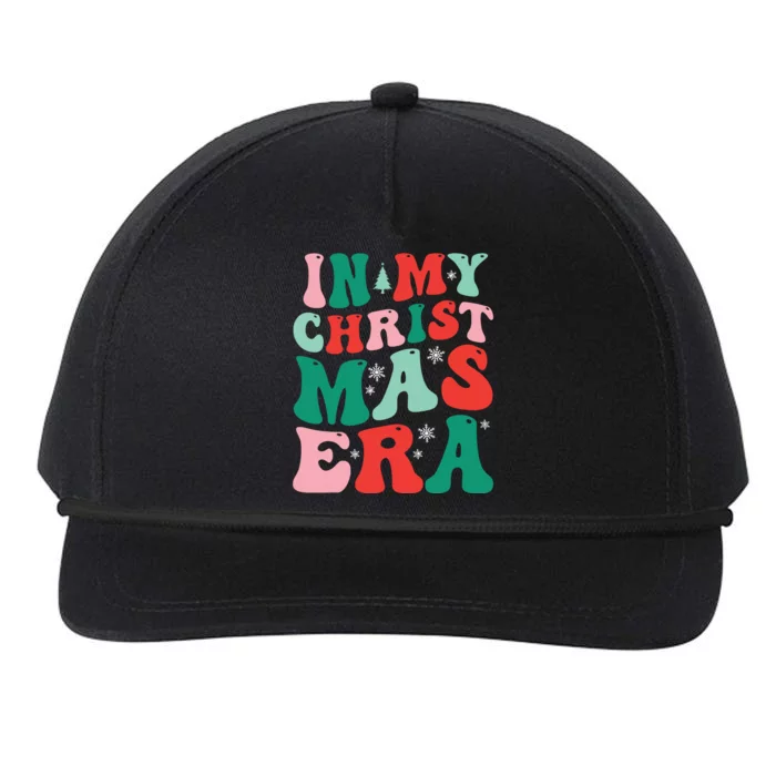 In My Christmas Era Groovy Xmas Snapback Five-Panel Rope Hat