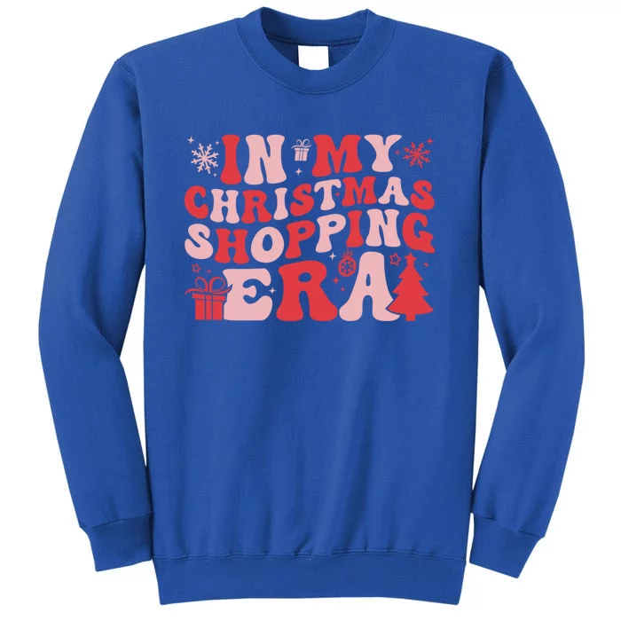 In My Christmas Shopping Era Retro Merry Christmas Holiday Gift Sweatshirt