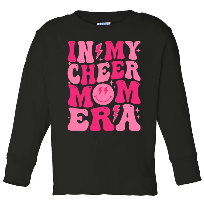 In My Cheer Mom Era (On Back) Toddler Long Sleeve Shirt