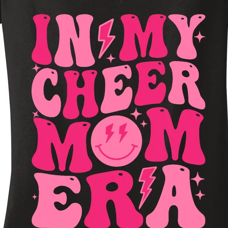 In My Cheer Mom Era (On Back) Women's V-Neck T-Shirt