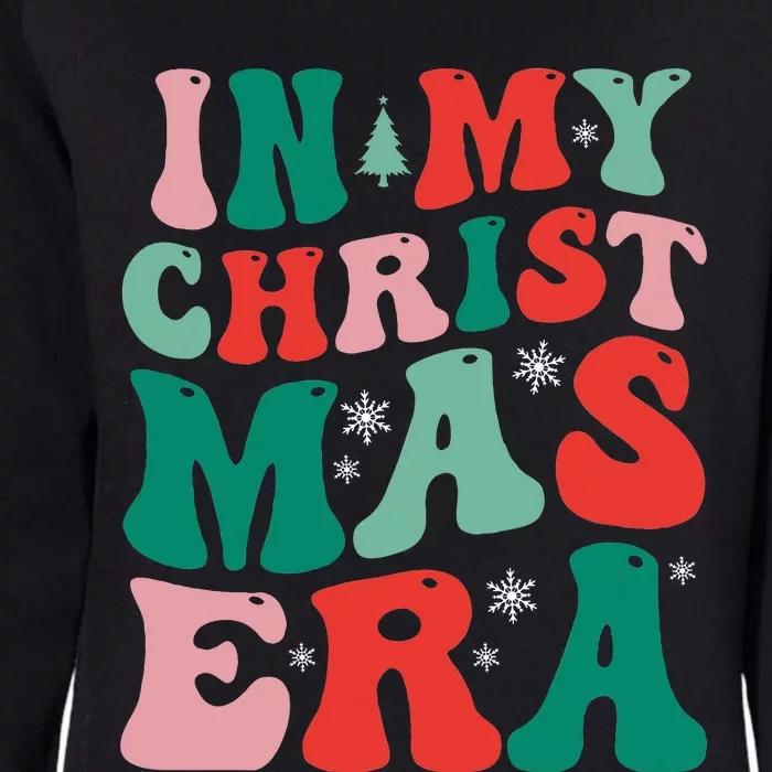 In My Christmas Era Groovy Xmas Womens California Wash Sweatshirt