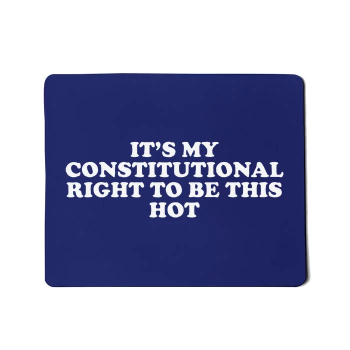 ItS My Constitutional Right To Be This Hot Funny Mousepad