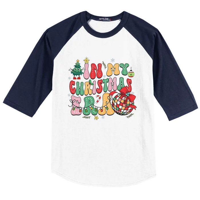 In My Christmas Era Cute Groovy Christmas Holiday Xmas Baseball Sleeve Shirt