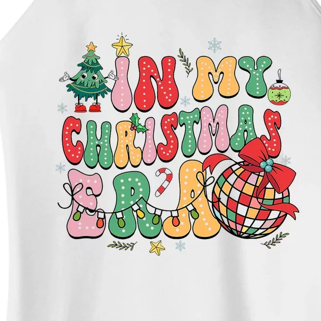 In My Christmas Era Cute Groovy Christmas Holiday Xmas Women’s Perfect Tri Rocker Tank