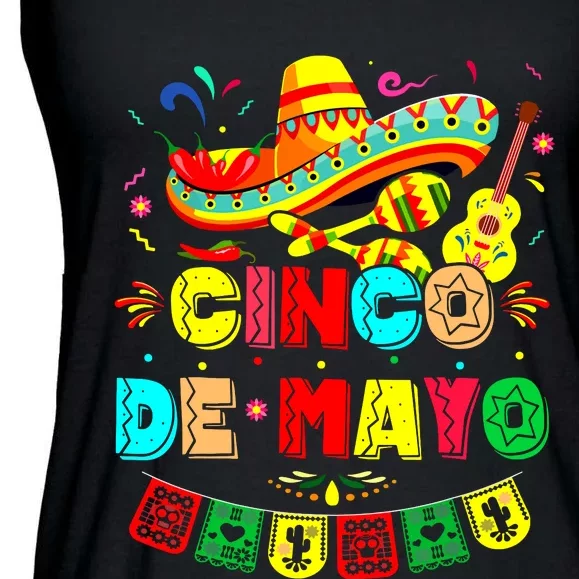 Its My Cinco De Mayo Birthday Funny Birthday Party Mexican Ladies Essential Flowy Tank