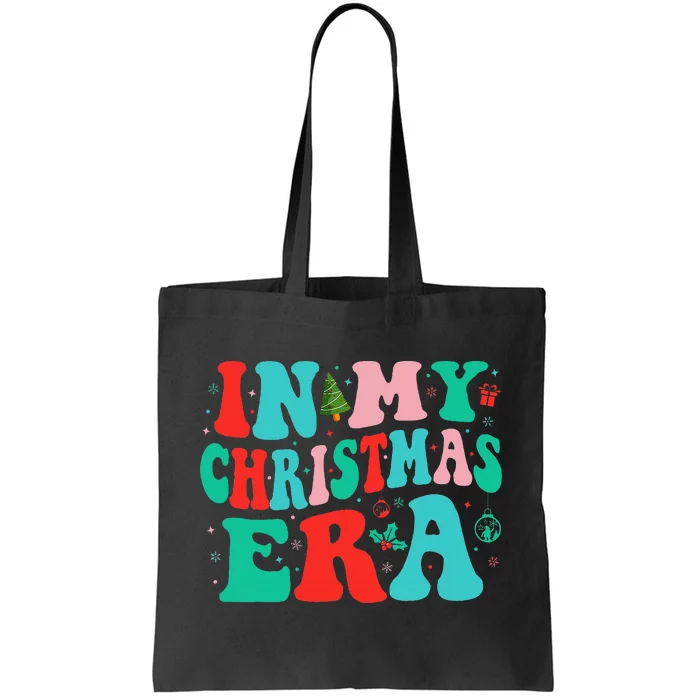 In My Christmas Era Cute Groovy Christmas Holiday Xmas Tote Bag