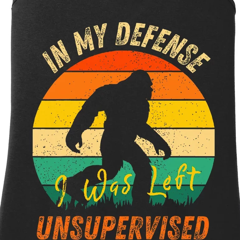 In My Defense I Was Left Unsupervised Gorilla Ladies Essential Tank