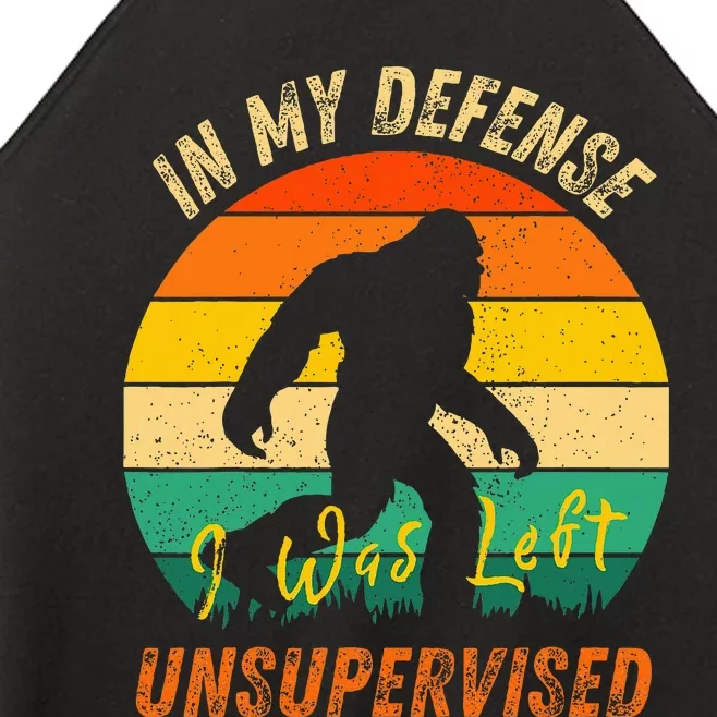 In My Defense I Was Left Unsupervised Gorilla Women’s Perfect Tri Rocker Tank