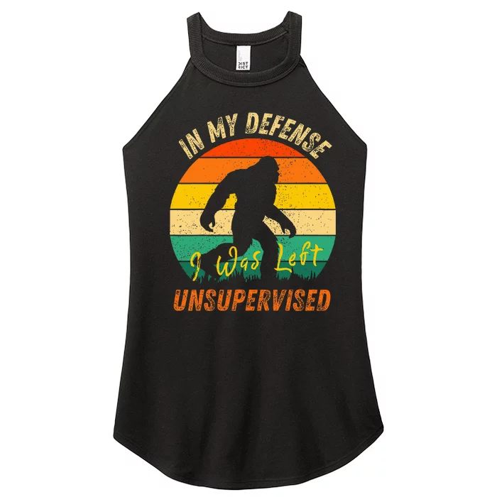 In My Defense I Was Left Unsupervised Gorilla Women’s Perfect Tri Rocker Tank