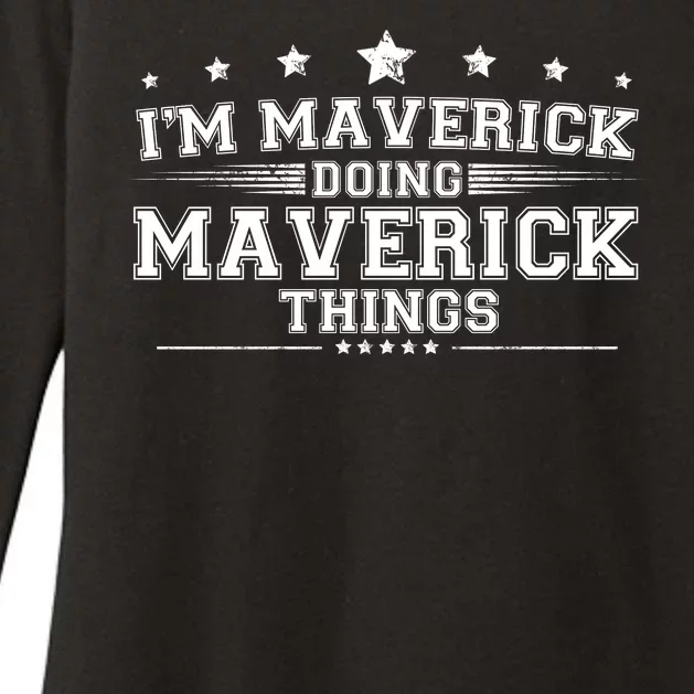 Im Maverick Doing Maverick Things Womens CVC Long Sleeve Shirt