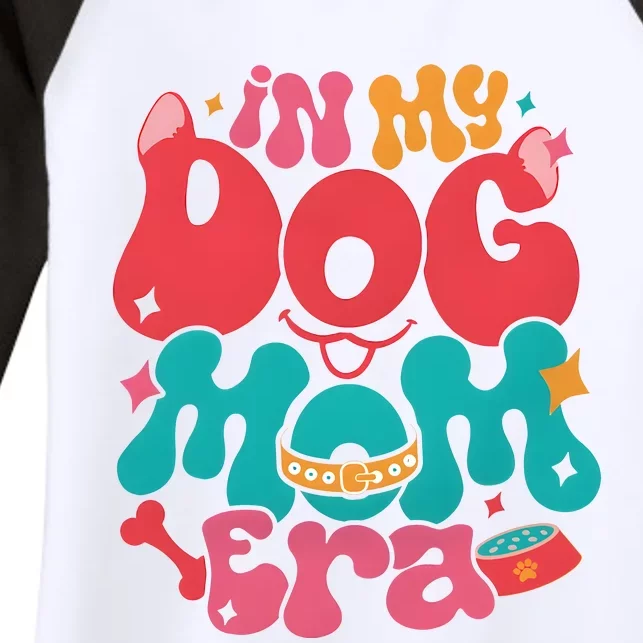 In My Dog Mom Era Funny Dog Lover Women's Tri-Blend 3/4-Sleeve Raglan Shirt