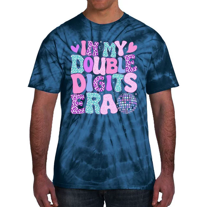 In My Double Digits Era Retro 10 Year Old 10th Birthday Girl Tie-Dye T-Shirt