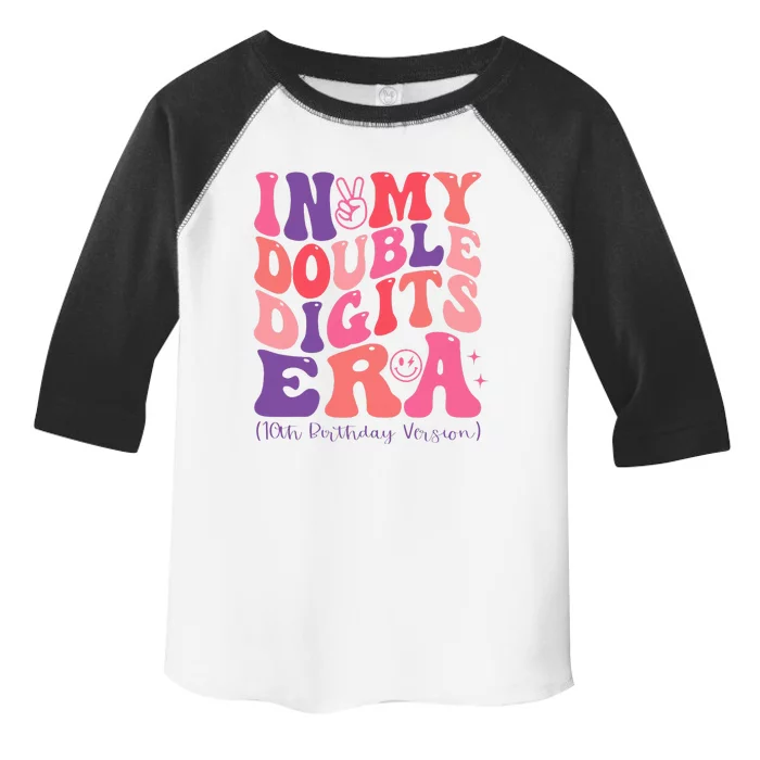 In My Double Digits Era 10th Birthday Toddler Fine Jersey T-Shirt