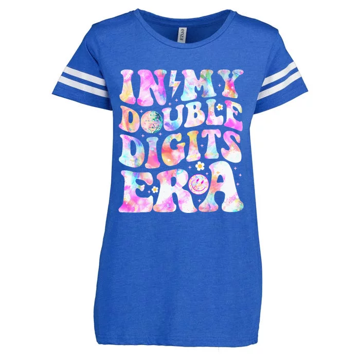 In My Double Digits Era Funny 10th Bday Enza Ladies Jersey Football T-Shirt