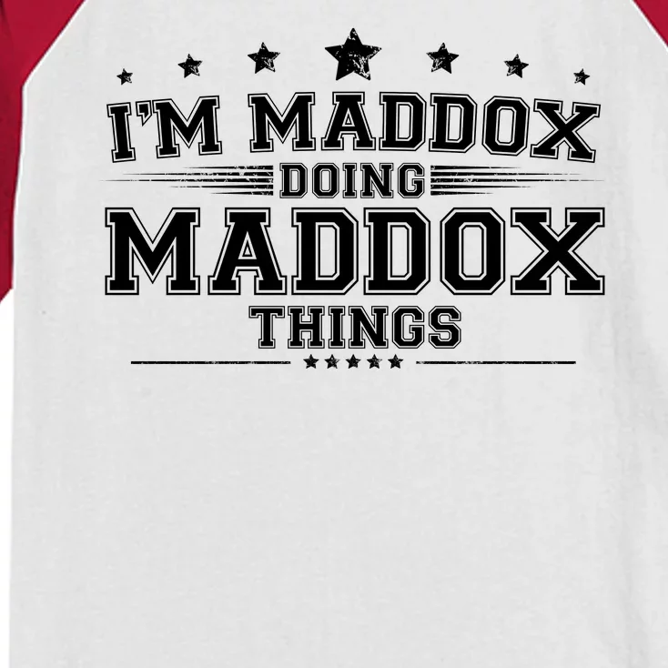 Im Maddox Doing Maddox Things Kids Colorblock Raglan Jersey