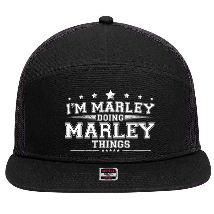 Im Marley Doing Marley Things 7 Panel Mesh Trucker Snapback Hat