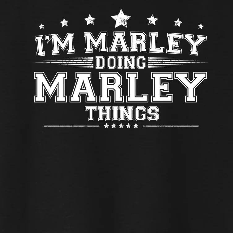 Im Marley Doing Marley Things Women's Crop Top Tee