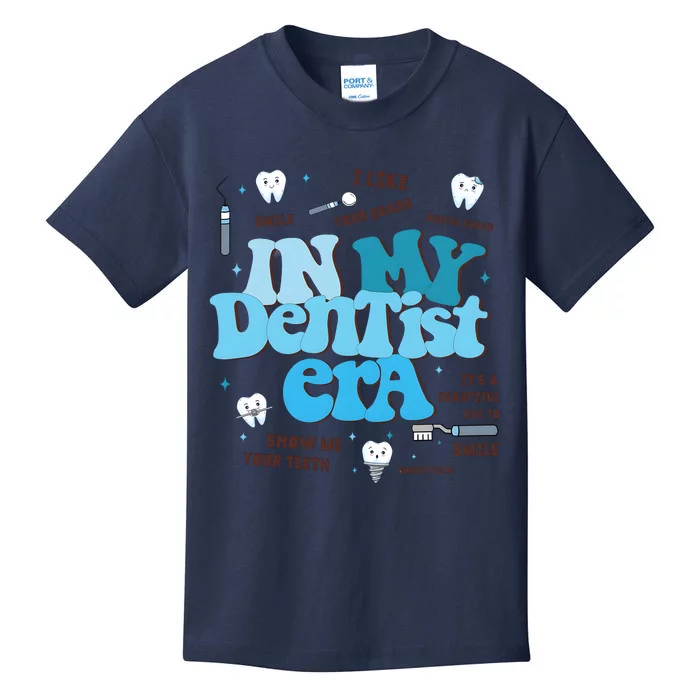 In My Dentist Era Dental Teeth Kids T-Shirt