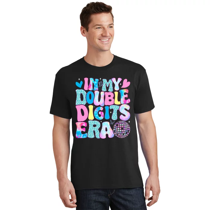 In My Double Digits Era Retro 10 Year Old 10th Birthday Girl T-Shirt