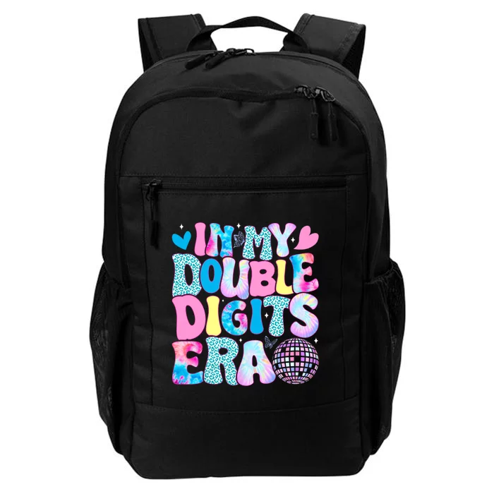 In My Double Digits Era Retro 10 Year Old 10th Birthday Girl Daily Commute Backpack