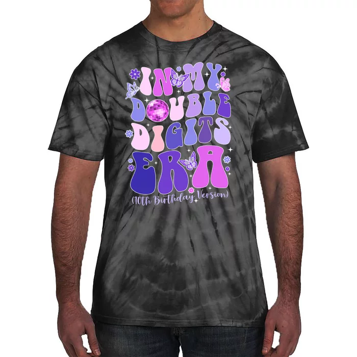 In My Double Digits Era Girls 10th Birthday Tie-Dye T-Shirt