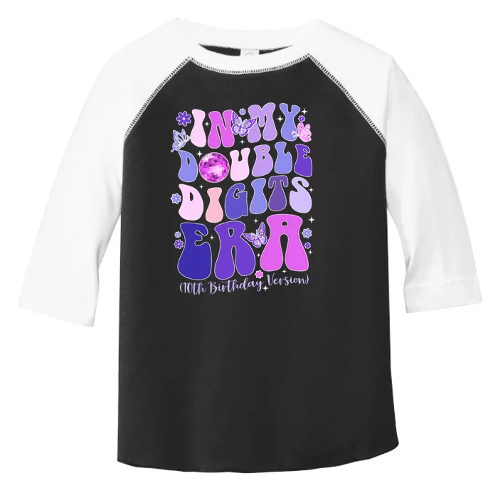 In My Double Digits Era Girls 10th Birthday Toddler Fine Jersey T-Shirt