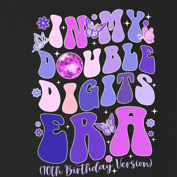 In My Double Digits Era Girls 10th Birthday Toddler Long Sleeve Shirt