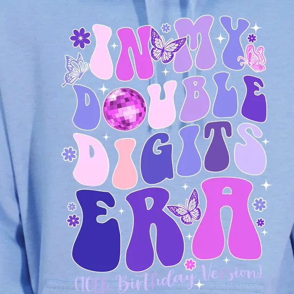 In My Double Digits Era Girls 10th Birthday Unisex Surf Hoodie