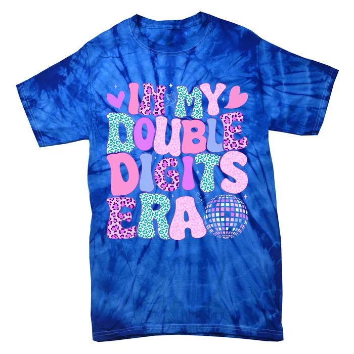 In My Double Digits Era Retro 10 Year Old 10th Birthday Tie-Dye T-Shirt