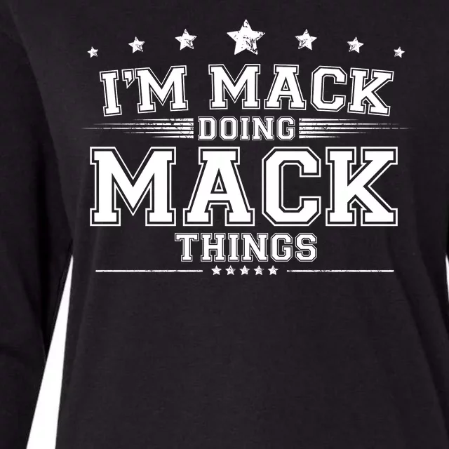 Im Mack Doing Mack Things Womens Cotton Relaxed Long Sleeve T-Shirt