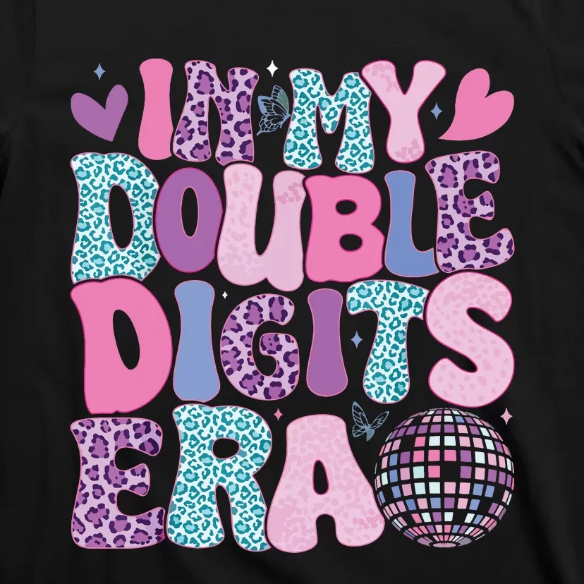 In My Double Digits Era Retro 10 Year Old 10th Birthday Girl T-Shirt