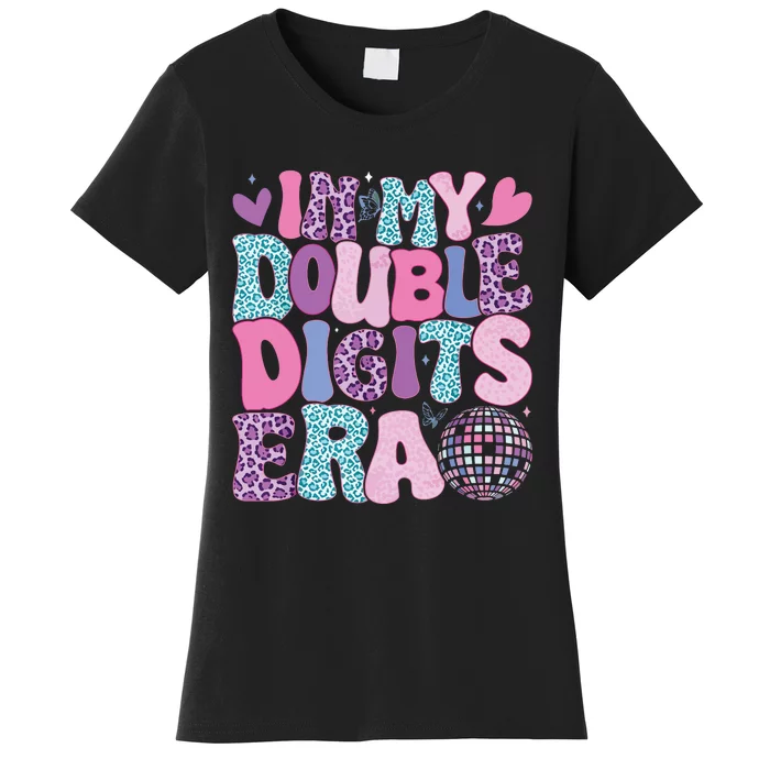 In My Double Digits Era Retro 10 Year Old 10th Birthday Girl Women's T-Shirt